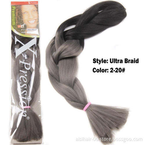 Wholesale Custom Fashion Luxury Synthetic Hair synthetic yaki braiding hair